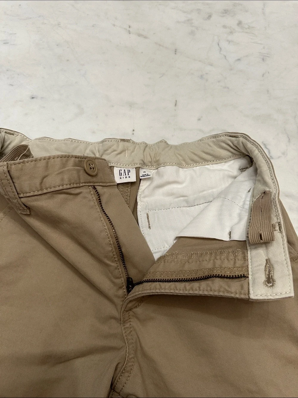 GAP boys Straight-Leg Chinos in Khaki